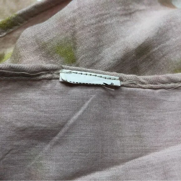 Zara NWT Women’s Pink Embroidered Tie Dye Sleeveless Boho Cami Crop Top Size L - Picture 12 of 12